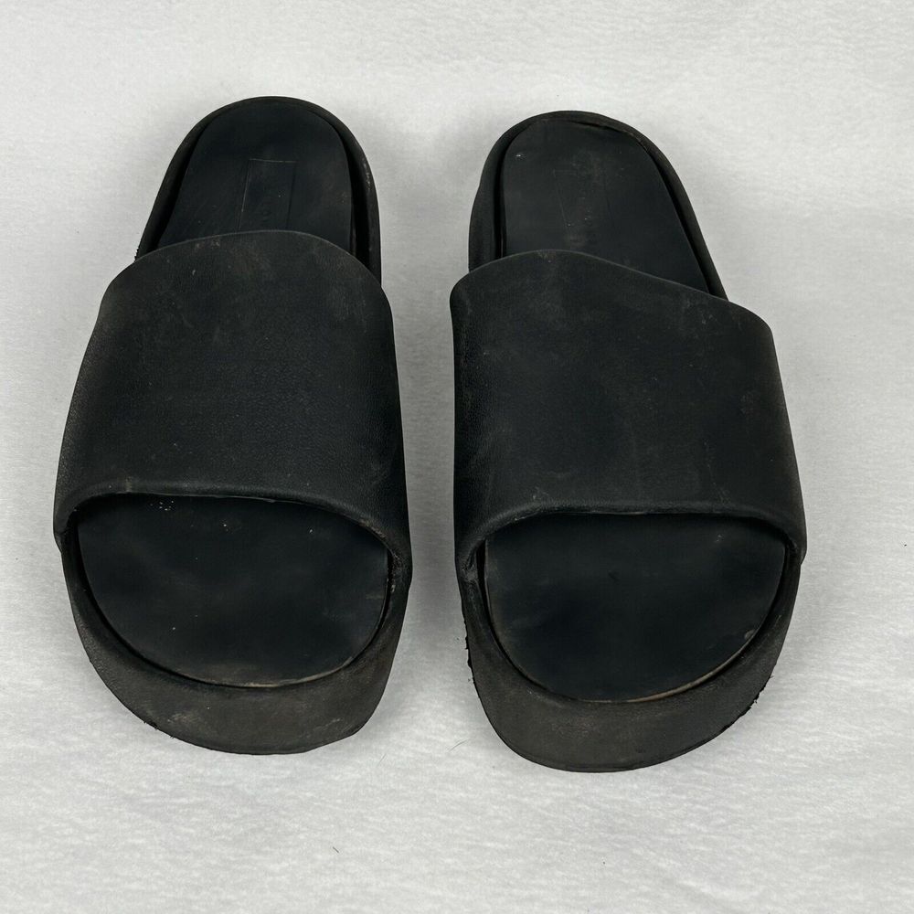 Yellow Box Super‎ Cushiony Torrey Black Slide Women's Sandal 9 - Picture 2 of 7